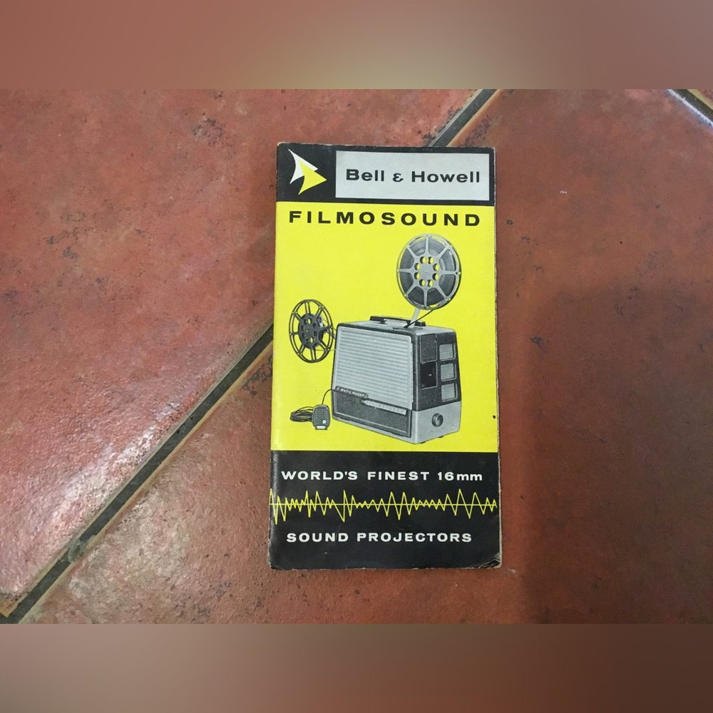 Bell and Howell Filmsound 302 16mm sound projector MANUAL/PAMPHLET